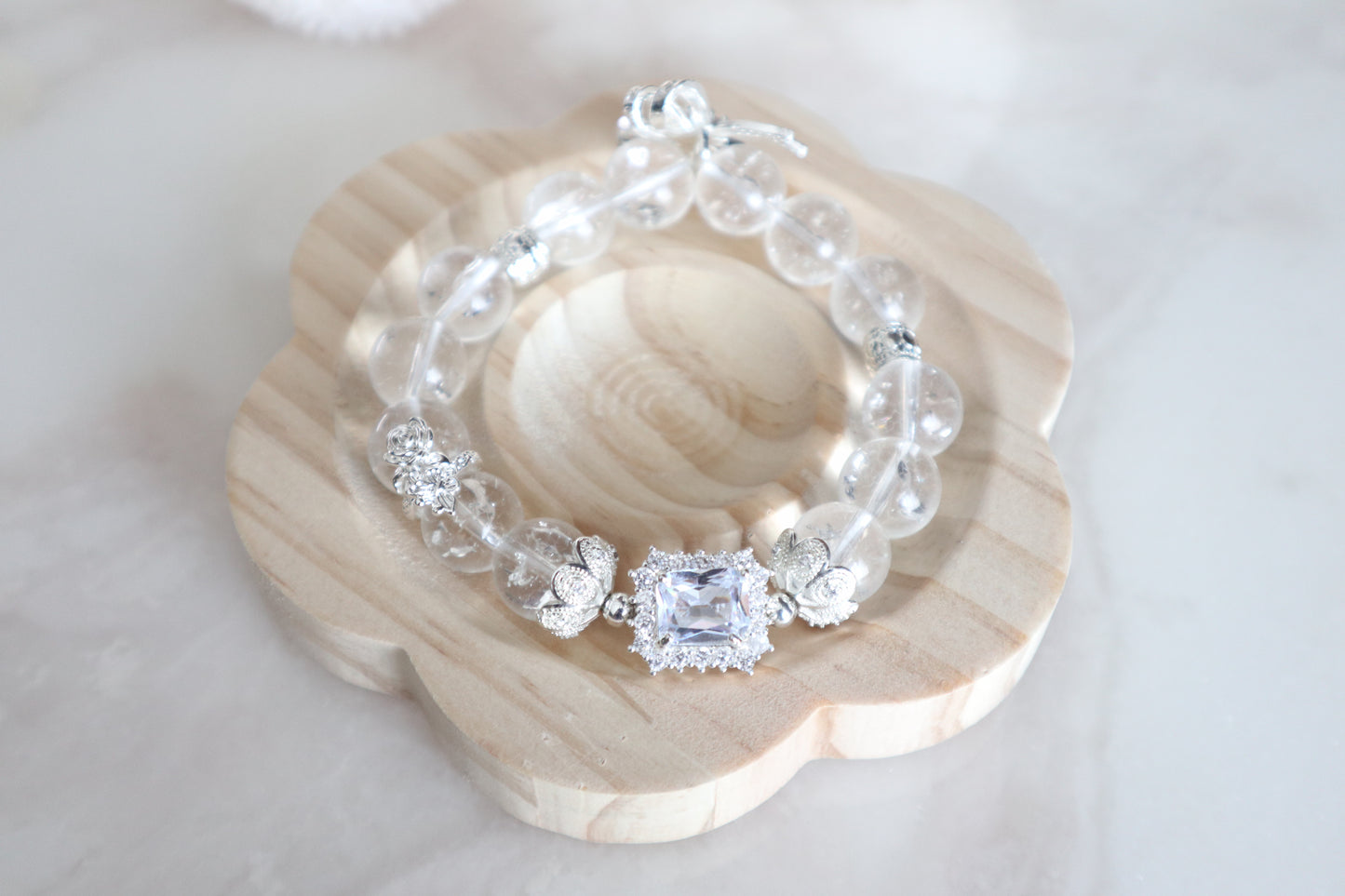 AB005-Ring of Purity |Natural Clear Quartz Bracelet