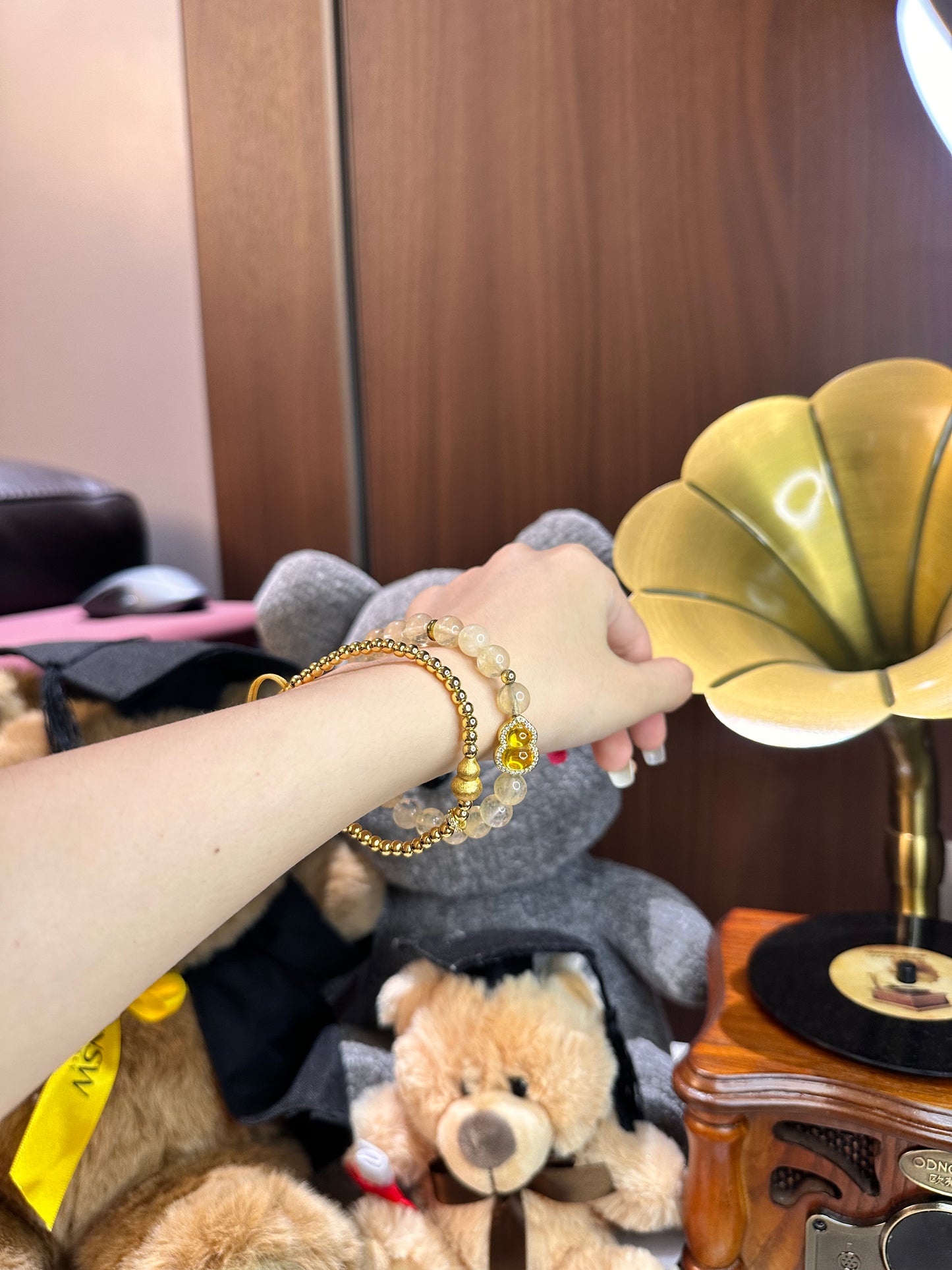 AB002-Golden Obsidian Energy Crystal Bracelet✨