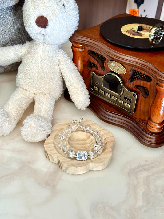AB005-Ring of Purity ｜Natural Clear Quartz Bracelet