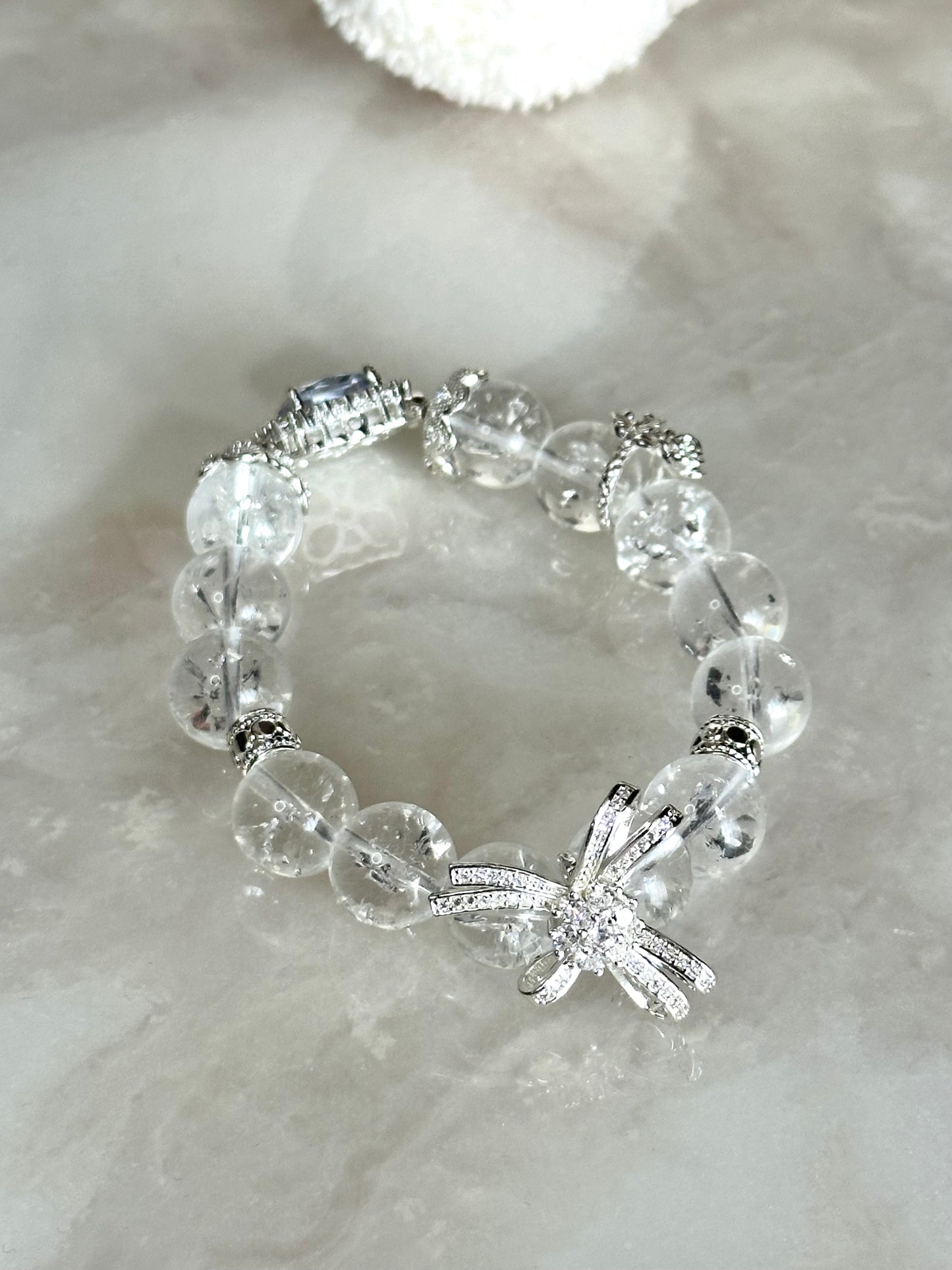 AB005-Ring of Purity ｜Natural Clear Quartz Bracelet